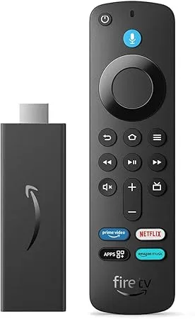 Fire TV Stick HD con Alexa: streaming en alta calidad, control por voz y acceso a Netflix, Prime Video y más.